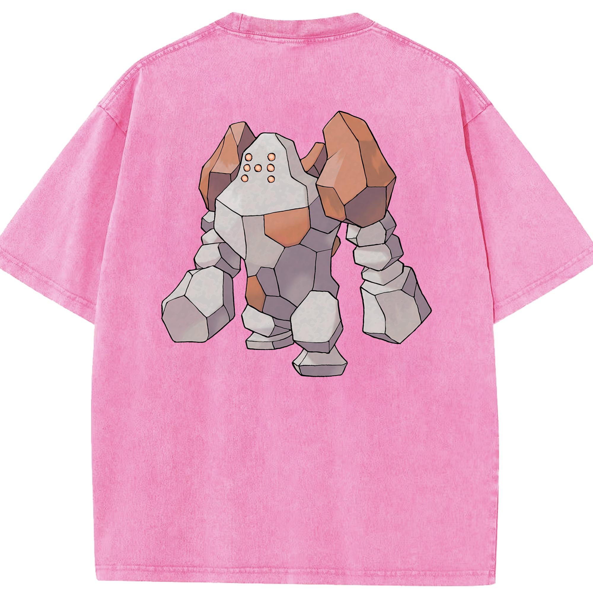 （画像用） ポケットモンスター Pokémon 綿100% ヴィンテージ風 半袖Tシャツ（背面プリント）